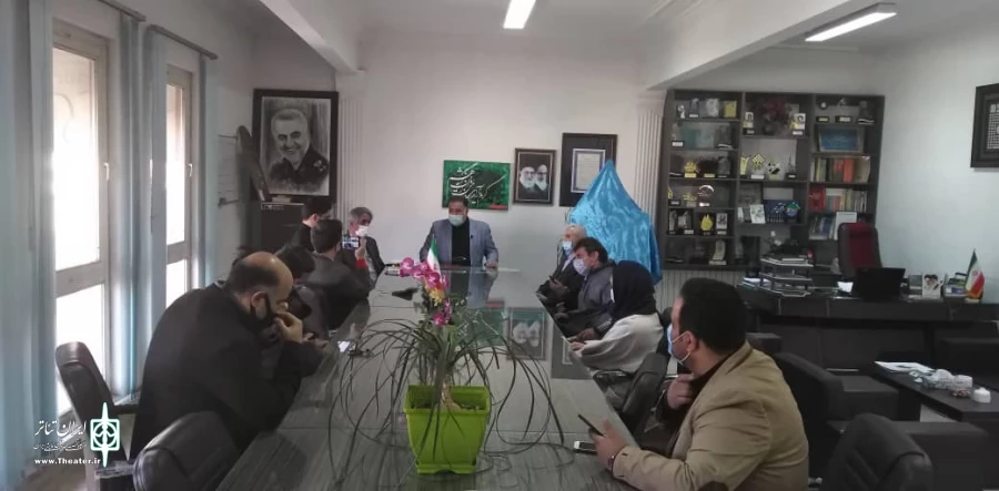 گزارش تصویری رونمایی پوستر اولین جشنواره تئاتر خیابانی استان مازندران