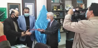 گزارش تصویری رونمایی پوستر اولین جشنواره تئاتر خیابانی استان مازندران