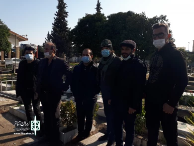 مراسم خاکسپاری حسین ناطقی