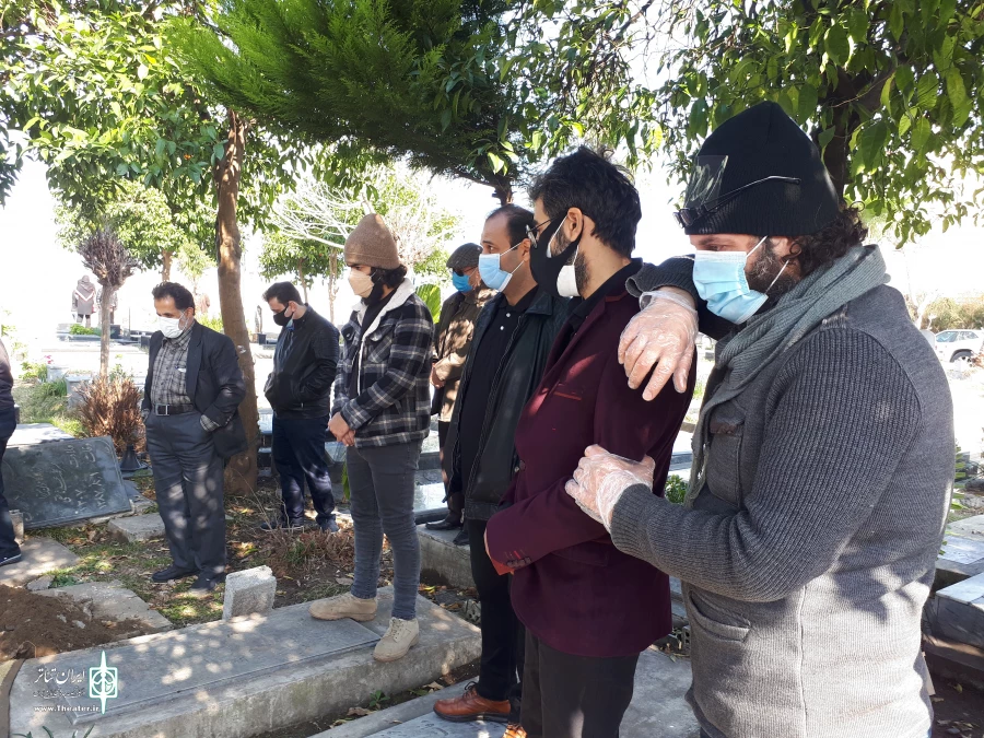 مراسم خاکسپاری حسین ناطقی