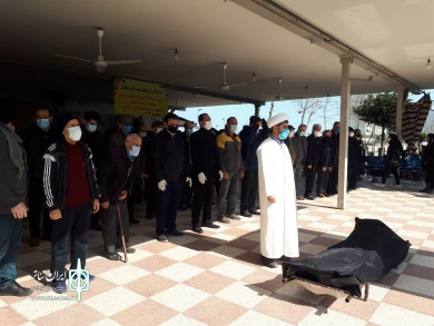 مراسم خاکسپاری حسین ناطقی