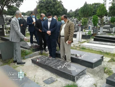 تجدید میثاق مدیران و اهالی فرهنگ و هنر مازندران با شهدا