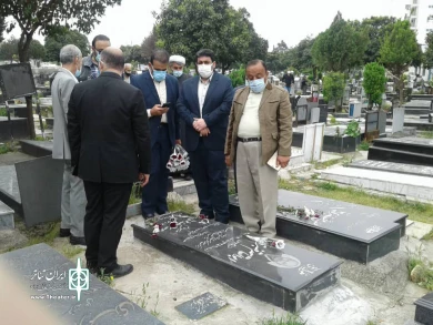 تجدید میثاق مدیران و اهالی فرهنگ و هنر مازندران با شهدا