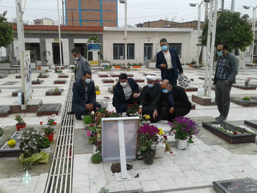 تجدید میثاق مدیران و اهالی فرهنگ و هنر مازندران با شهدا