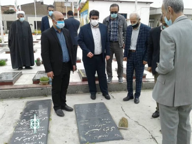 تجدید میثاق مدیران و اهالی فرهنگ و هنر مازندران با شهدا