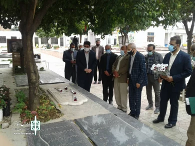 تجدید میثاق مدیران و اهالی فرهنگ و هنر مازندران با شهدا