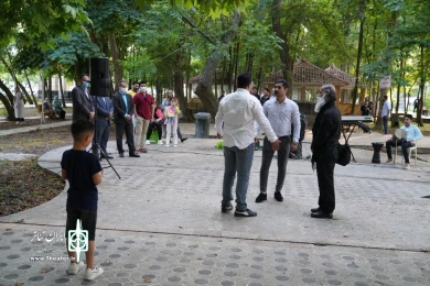 گزارش تصویری اجرا نمایش خیابانی این بار هم در محمودآباد