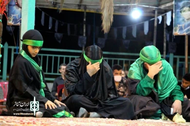 گزارش تصویری مجلس تعزیه حضرت رقیه (س) در شهرستان نور اجرا شد