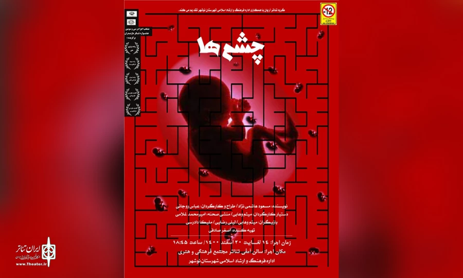 اجرای نمایش « چشم ها » در سالن اداره ارشاد نوشهر 2