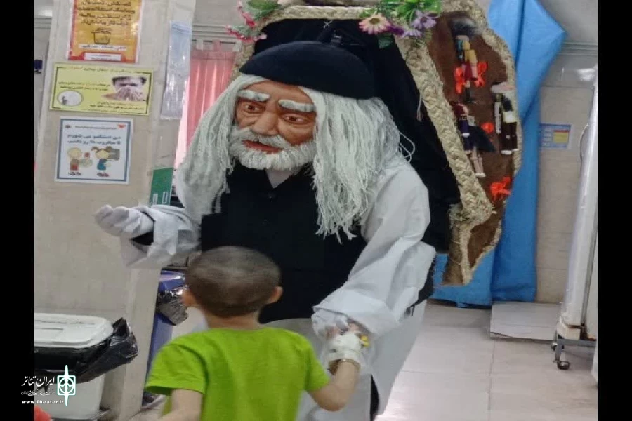 " ماجان " و " میرزعمو" به ملاقات کودکان بیمار رفتند 11