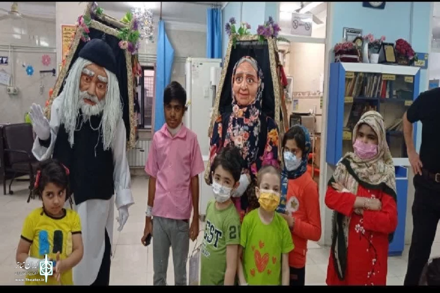 " ماجان " و " میرزعمو" به ملاقات کودکان بیمار رفتند 12