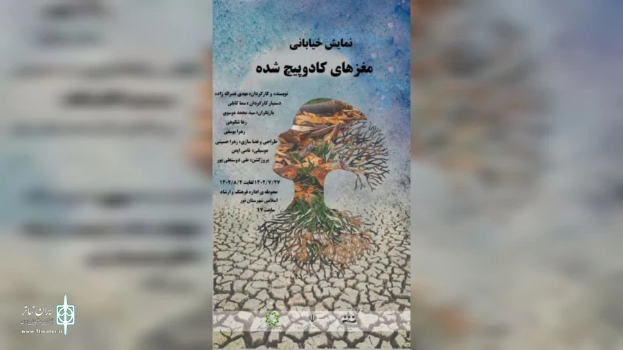 نمایش خیابانی « مغزهای کوچک زنگ زده» در نور به اجرا در آمد 2